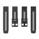 Silicone Strap for Garmin Fenix 3 / 5X / 6X / 7X Pro - Black
