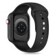 Tech-Protect Silicone Strap for Apple Watch 4 / 5 / 6 / 7 / 8 / 9 / SE / Ultra 1 / 2 (42 / 44 / 45 / 49 mm) - Black