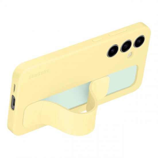 Samsung Standing Grip Case EF-GS721CYEGWW with holder / stand for Samsung Galaxy S24 FE - yellow