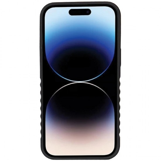 Audi Genuine Leather case with MagSafe for iPhone 14 Pro Max - black and red