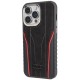 Audi Genuine Leather case with MagSafe for iPhone 15 Pro Max - black and red