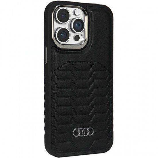 Audi Synthetic Leather case with MagSafe for iPhone 14 Pro - black