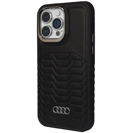 Audi Synthetic Leather case with MagSafe for iPhone 14 Pro Max - black