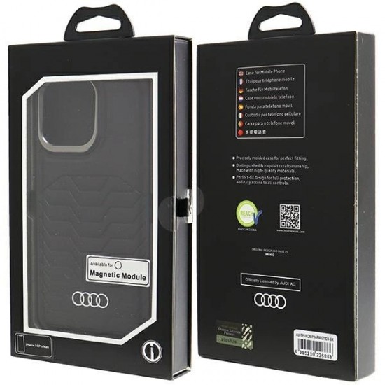 Audi Synthetic Leather case with MagSafe for iPhone 14 Pro Max - black