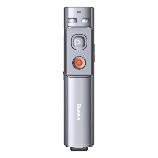 Baseus Orange Dot Wireless Presentation Laser Pointer - Gray (without batteries)