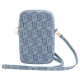 Guess Zip GCube Bottom Stripe phone bag - blue