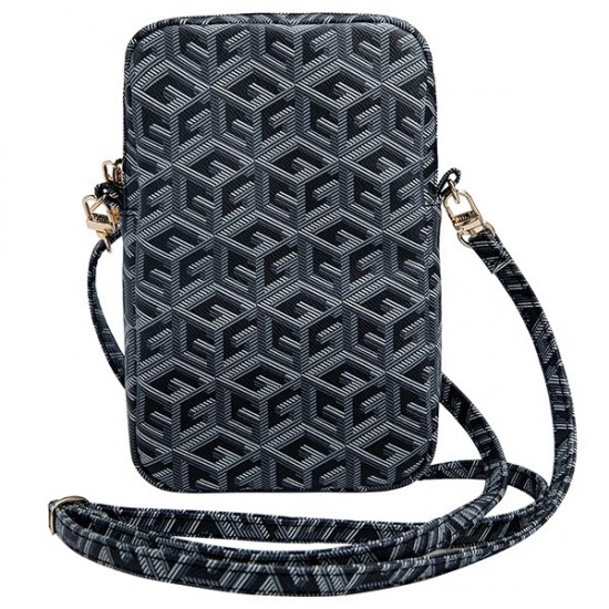Guess Zip GCube Bottom Stripe phone bag - black