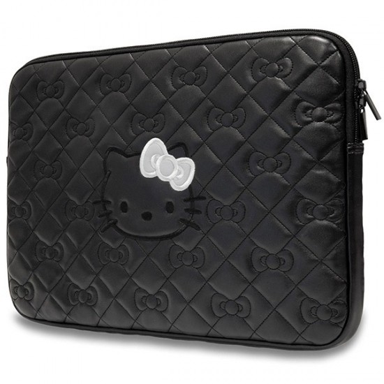Hello Kitty Zip PU Quilted Bows case for a 14