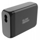 Silver Monkey SMA151 130W GaN charger 3xUSB-C PD USB-A QC 3.0 with detachable power cable - black