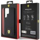 Ferrari Carbon Stitched Bottom case for Samsung Galaxy S24 Ultra - black