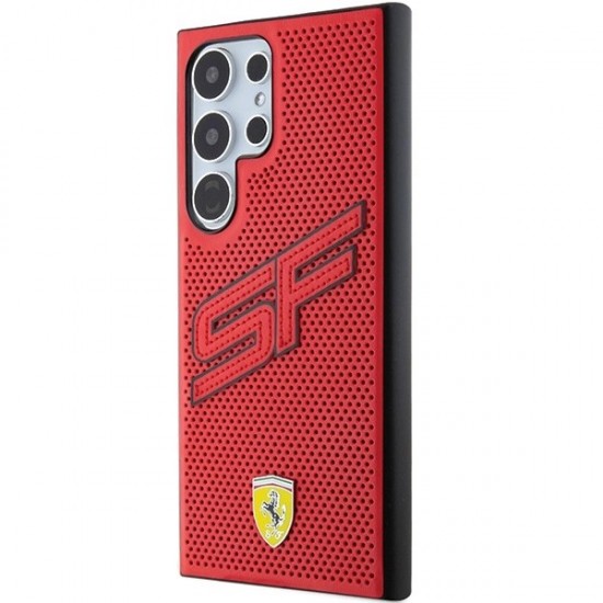 Ferrari Big SF Perforated case for Samsung Galaxy S24 Ultra - red