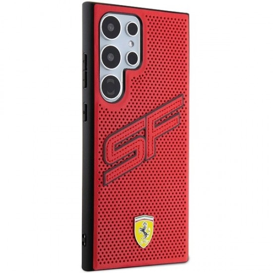 Ferrari Big SF Perforated case for Samsung Galaxy S24 Ultra - red