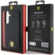 Ferrari Carbon Stitched Bottom case for Samsung Galaxy S24+ - black