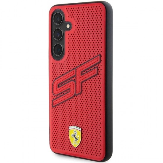 Ferrari Big SF Perforated case for Samsung Galaxy S24+ - red