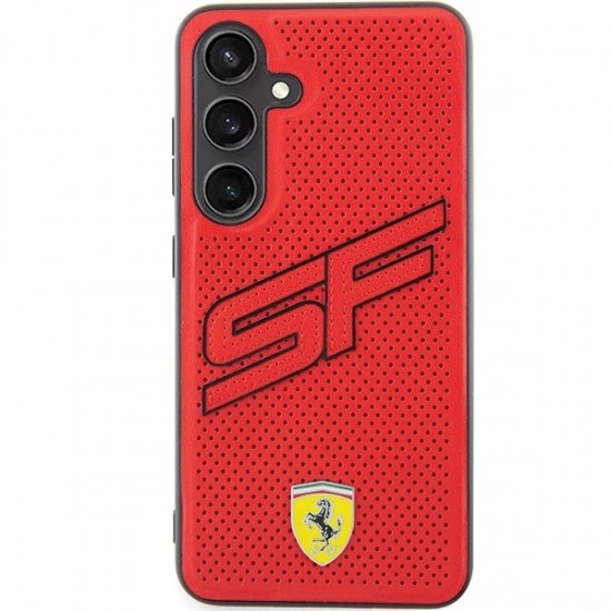 Ferrari Big SF Perforated case for Samsung Galaxy S24+ - red