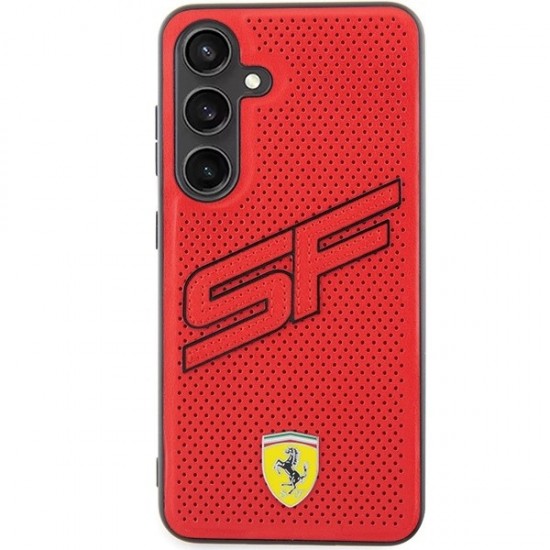 Ferrari Big SF Perforated case for Samsung Galaxy S24 - red