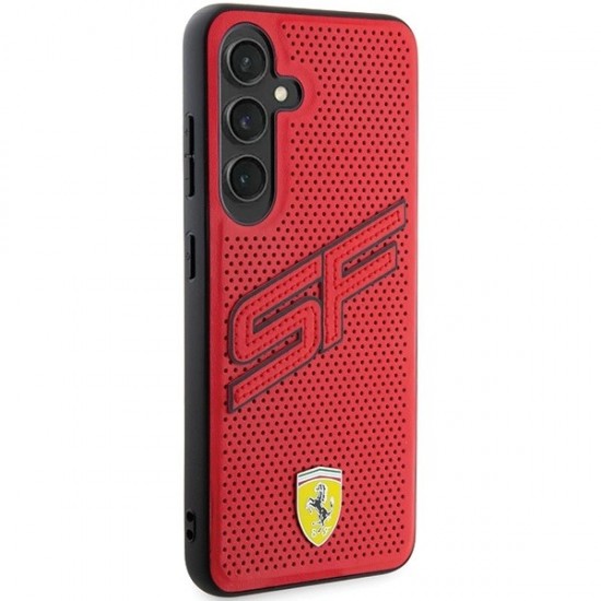 Ferrari Big SF Perforated case for Samsung Galaxy S24 - red