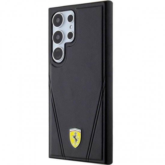 Ferrari Hot Stamp V Lines MagSafe case for Samsung Galaxy S24 Ultra - black