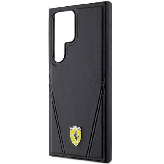 Ferrari Hot Stamp V Lines MagSafe case for Samsung Galaxy S24 Ultra - black