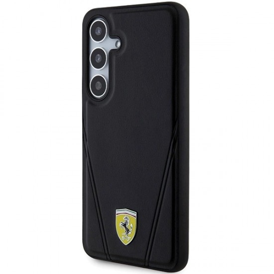 Ferrari Hot Stamp V Lines MagSafe case for Samsung Galaxy S24+ - black