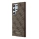Guess 4G Metal Gold Logo case for Samsung Galaxy S24 Ultra - brown