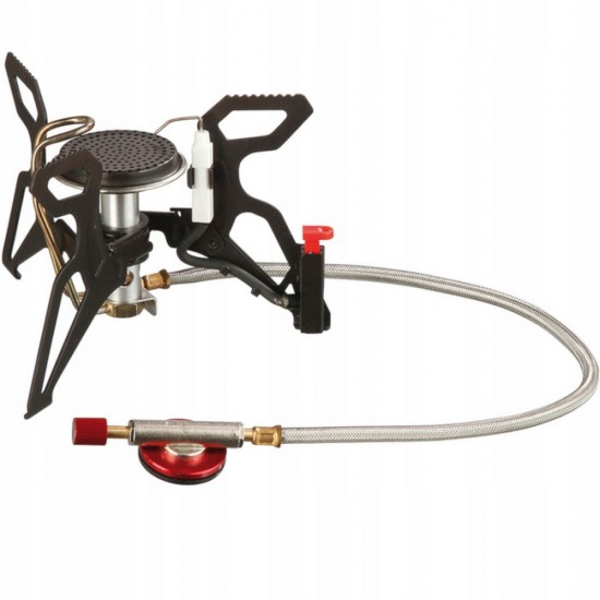 Tourist stove with gas heater and piezo igniter SPIDER PRO 3kW