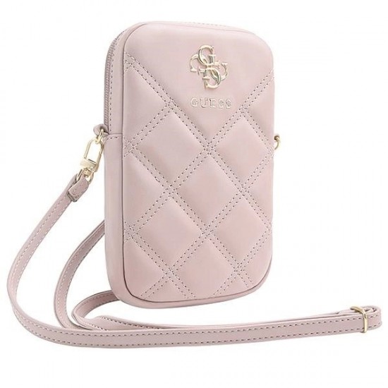 Guess Zip Quilted 4G bag - pink