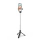 Selfie stick WRY1S telescopic tripod 0.7m for phone - black