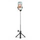 Selfie stick WRY1S telescopic tripod 0.7m for phone - black