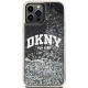 DKNY Liquid Glitter Big Logo iPhone 12 Pro/12 Case - Black