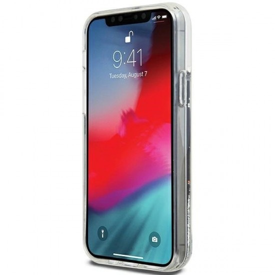 DKNY Liquid Glitter Big Logo iPhone 12 Pro/12 Case - Black