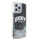 DKNY Liquid Glitter Big Logo iPhone 13 Pro Max Case - Black