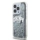 DKNY Liquid Glitter Big Logo iPhone 14 Pro Case - Black