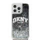 DKNY Liquid Glitter Big Logo iPhone 14 Pro Max Case - Black