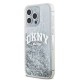 DKNY Liquid Glitter Big Logo case for iPhone 15 Pro - white