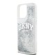 DKNY Liquid Glitter Big Logo case for iPhone 15 Pro - white