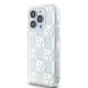 DKNY Liquid Glitter Multilogo case for iPhone 15 Pro - white