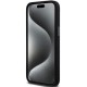DKNY Liquid Silicone Metal Logo iPhone 15 Pro Case - Black