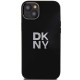 DKNY Liquid Silicone Metal Logo case for iPhone 15 Plus / 14 Plus - black
