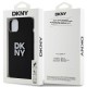 DKNY Liquid Silicone Metal Logo case for iPhone 15 Plus / 14 Plus - black