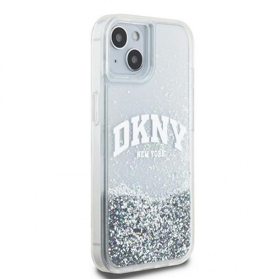 DKNY Liquid Glitter Big Logo case for iPhone 15 / 14 / 13 - white