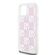 DKNY Liquid Glitter Multilogo case for iPhone 15 / 14 / 13 - pink