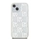 DKNY Liquid Glitter Multilogo case for iPhone 15 / 14 / 13 - white