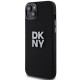 DKNY Liquid Silicone Metal Logo iPhone 15/14/13 Case - Black