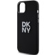 DKNY Liquid Silicone Metal Logo iPhone 15/14/13 Case - Black
