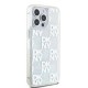 DKNY Liquid Glitter Multilogo case for iPhone 15 Pro Max - white