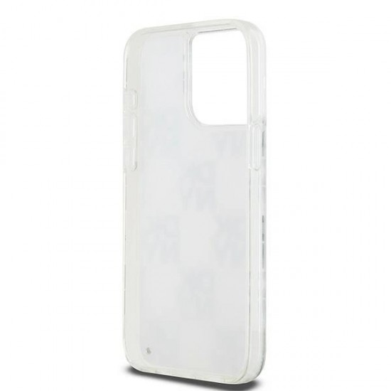 DKNY Liquid Glitter Multilogo case for iPhone 15 Pro Max - white