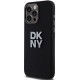 DKNY Liquid Silicone Metal Logo iPhone 15 Pro Max Case - Black