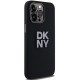 DKNY Liquid Silicone Metal Logo iPhone 15 Pro Max Case - Black