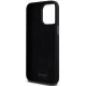 DKNY Liquid Silicone Metal Logo iPhone 15 Pro Max Case - Black